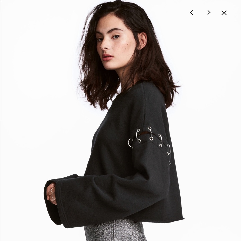 ISO H&M Sweatshirt with metal rings
